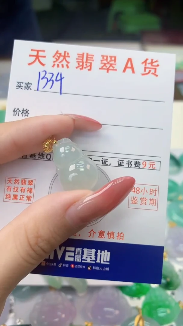 颈饰银S925镶嵌翡翠天然A货翡翠挂件