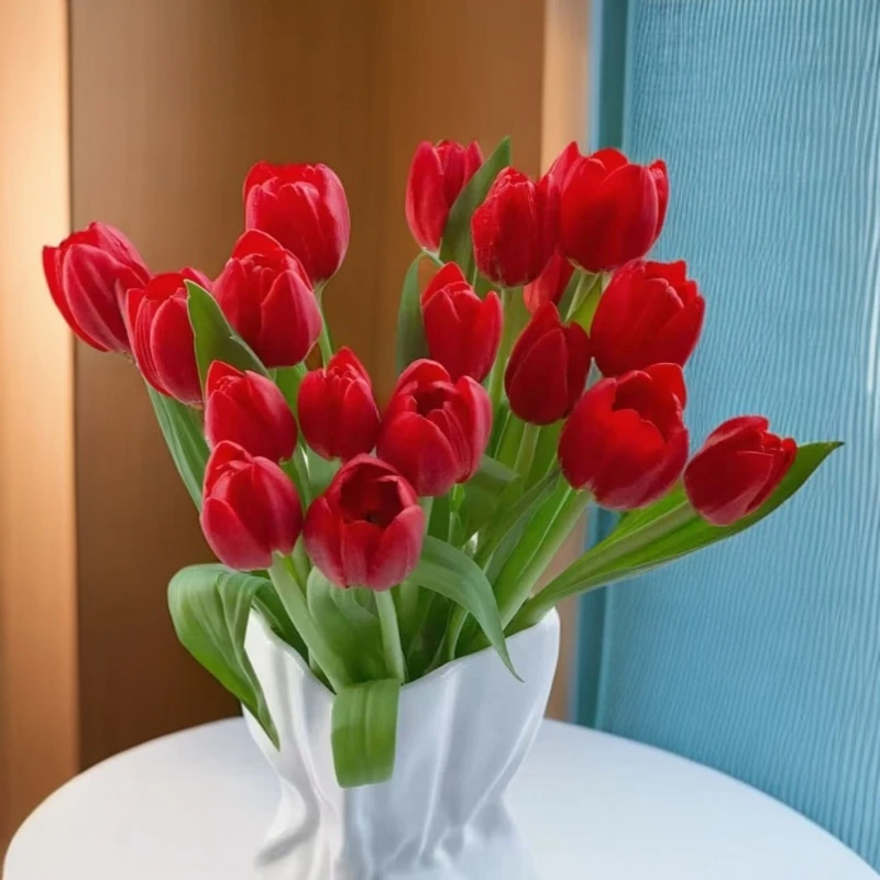 【1枝红色郁金香】～全店满35元包邮～《今天下单明天到》生活鲜花居家花