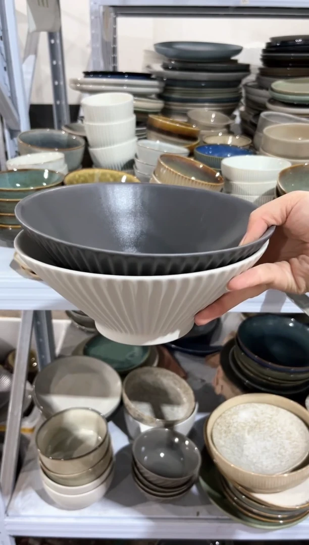 【闪购商品】瓷片外贸尾货瑕疵满20包邮X2 八英寸白加灰
