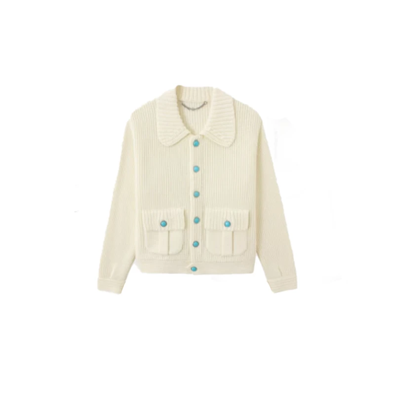 长袖常规款休闲针织常规毛针织衫小香风气质毛衣秋-2626