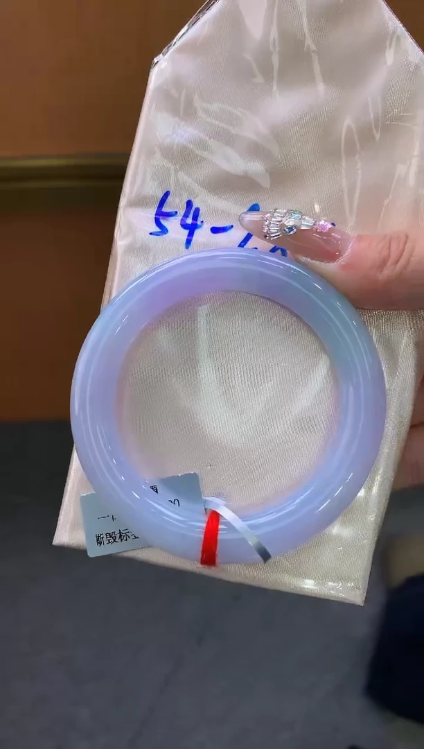 未镶嵌手镯翡翠-F163-圆条54