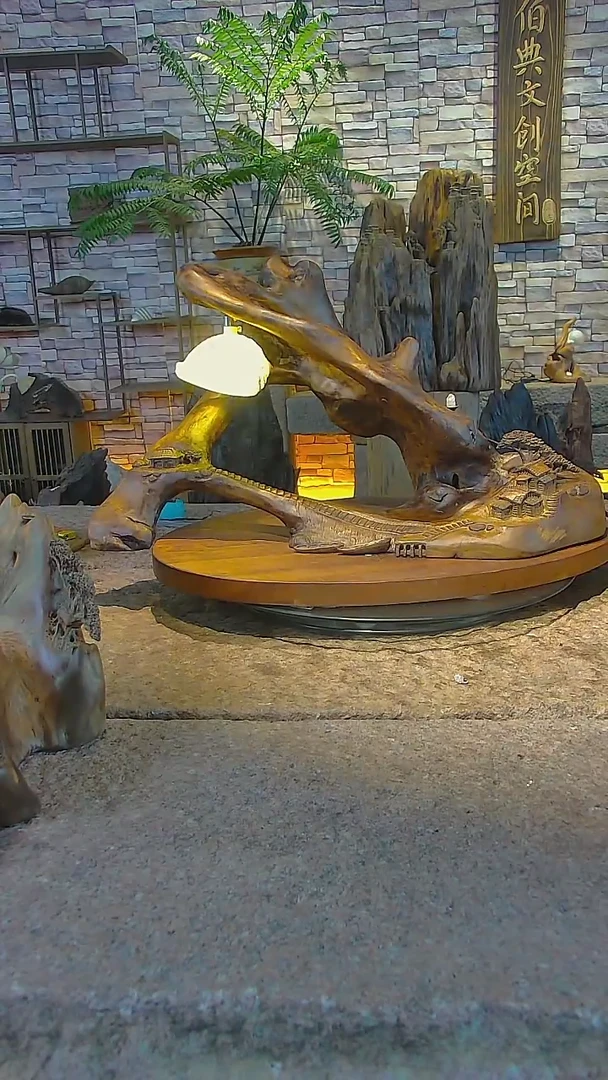 木金丝楠倒流香摆件