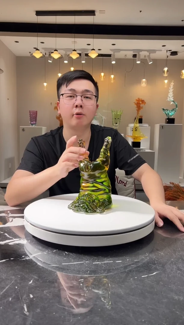 摆件巴比特美学-绿色倒立法斗
