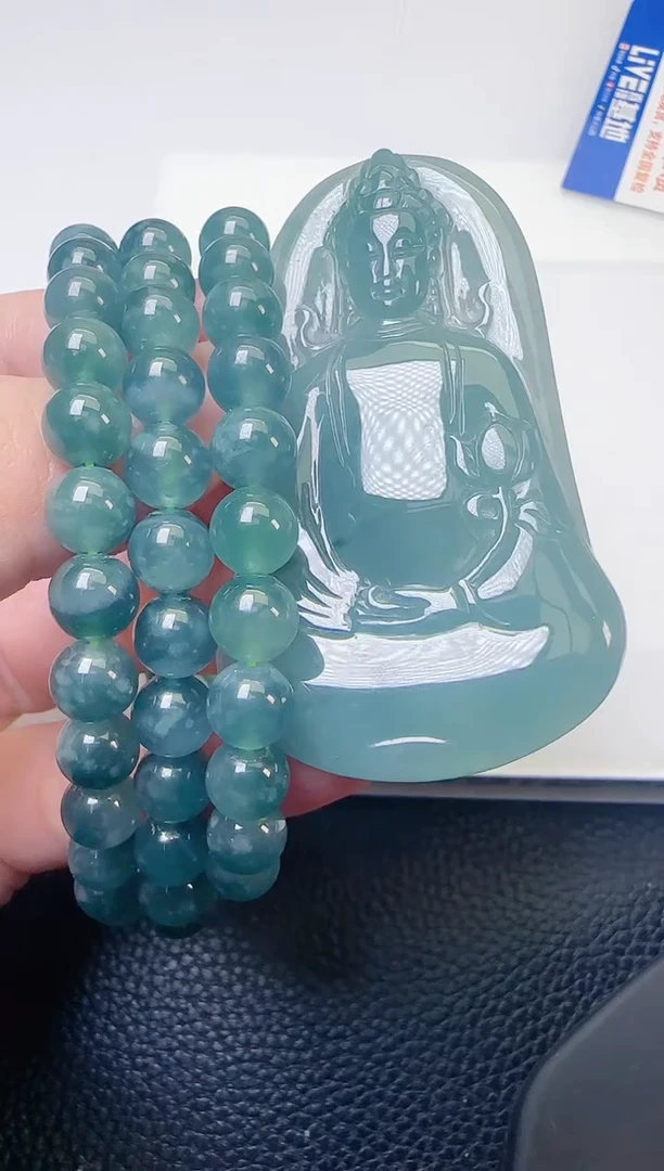 颈饰未镶嵌翡翠天然A货翡翠  多样性随机发其一