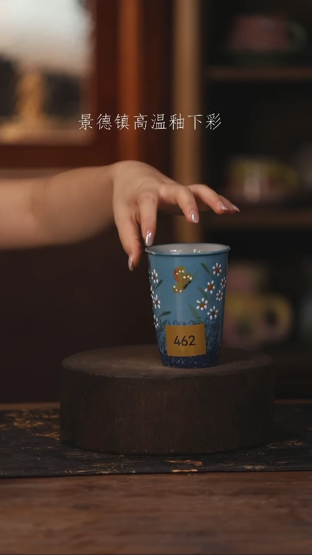 陶瓷景德镇高温釉下手绘陶瓷462