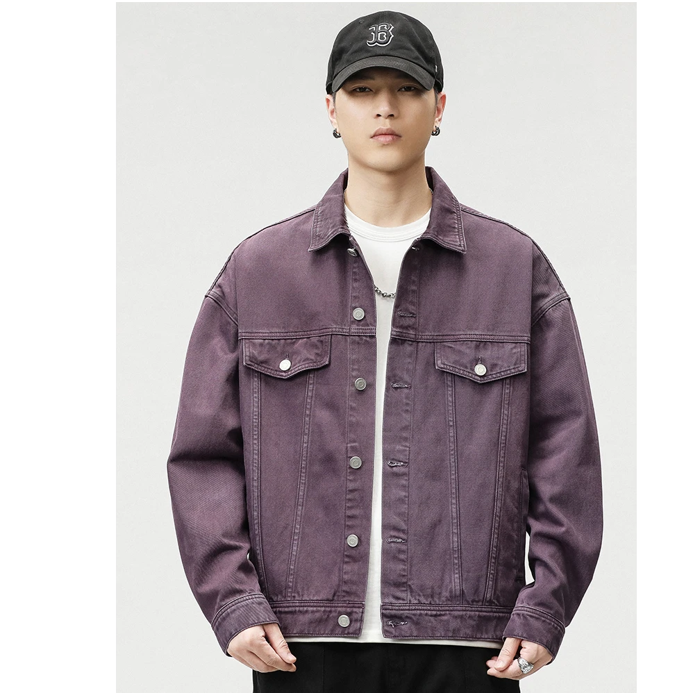 PANO AROMA磐香复古多巴胺牛仔外套男秋冬休闲潮流阿苏特工装夹克