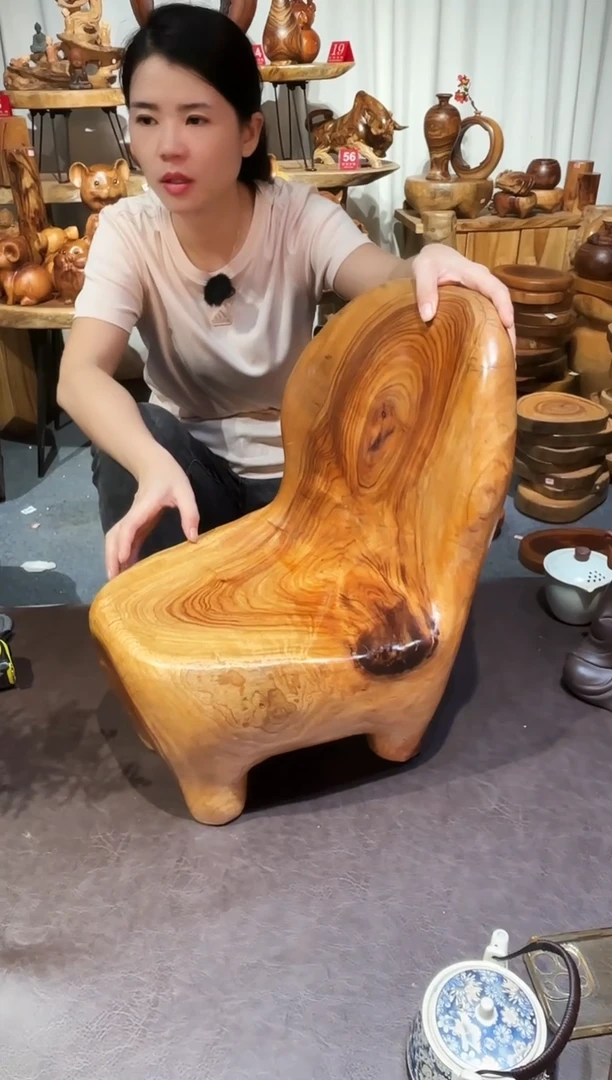 香樟木靠背椅31*38*20/45