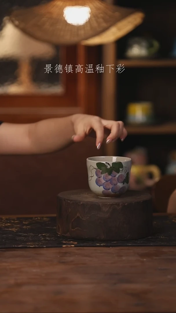 陶瓷景德镇高温釉下手绘陶瓷441
