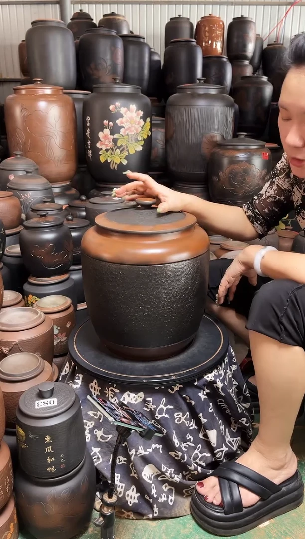 罐完品小茶缸 高35cm 皮革  348