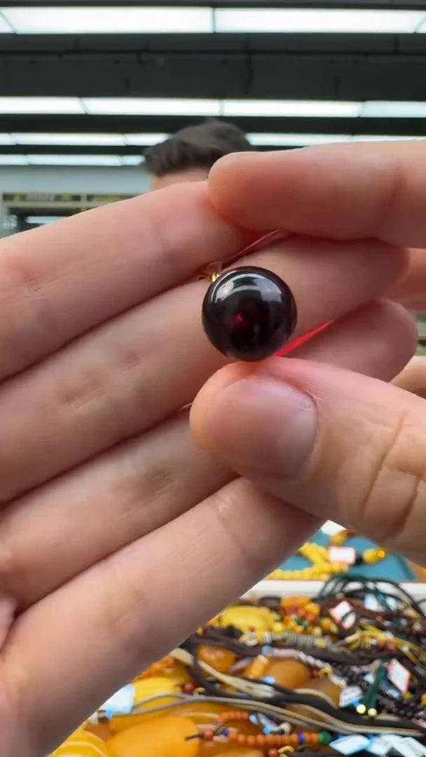 【闪购商品】琥珀戒指银S925镶嵌675秒拍号