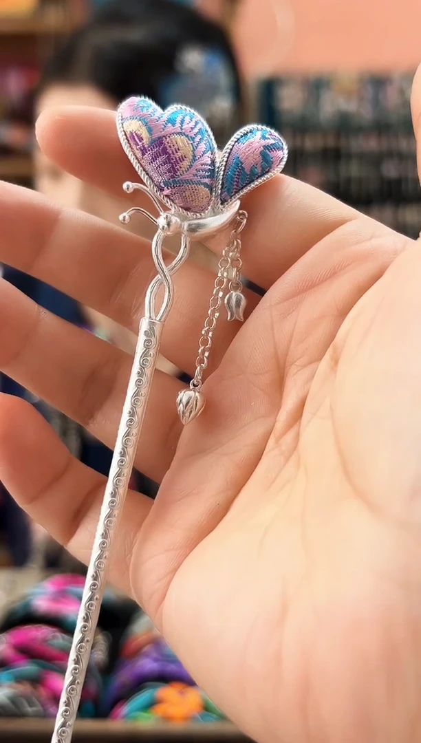 织绣艺枝独绣老绣饰品68