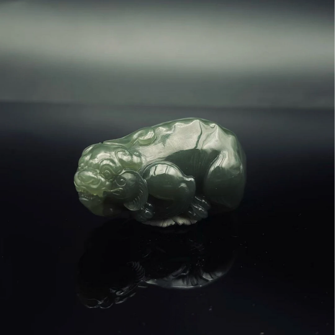 和田玉貔貅手把0103