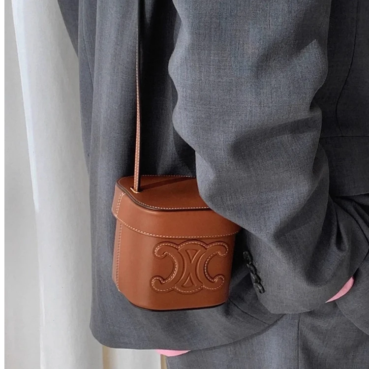 香港正品2025新款女包凯旋门mini小盒子包单肩斜挎包时尚方形小包