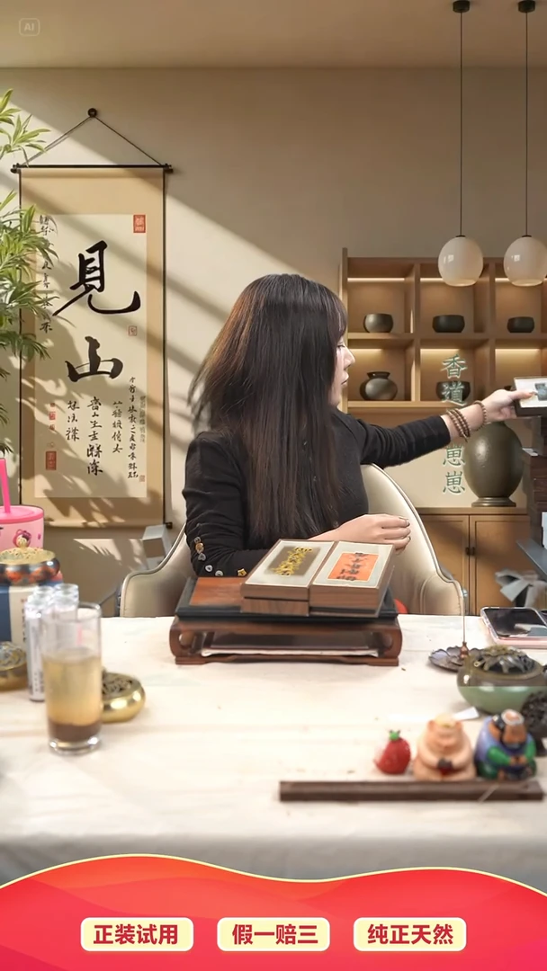 香篆1?**纤抖音静娴-鹅梨*2+海南*2+二苏*2各42片+迷你博山炉