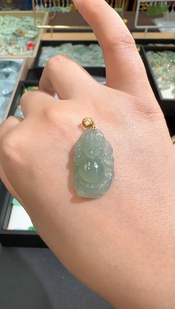 【闪购商品】翡翠耳饰18K金镶嵌2502024112