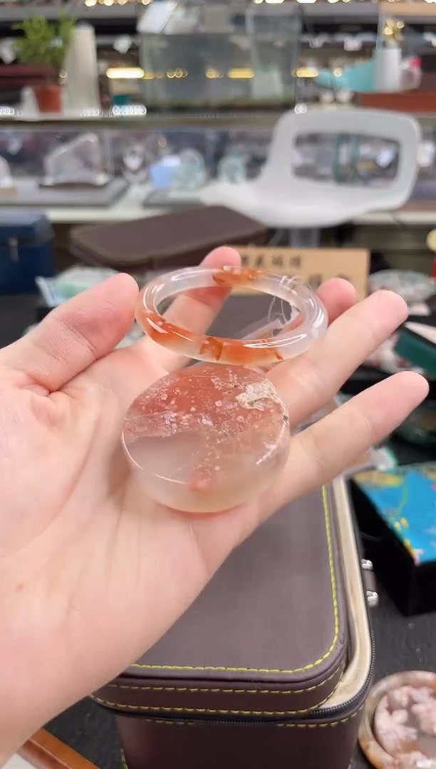 未镶嵌手镯石英质玉52圈口（赠品镯心）6330019