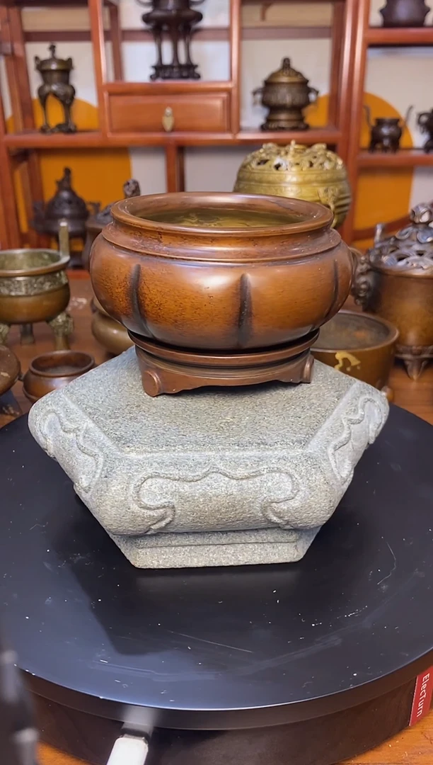 苏工 普工精品铜 摆件熏香炉/摆件