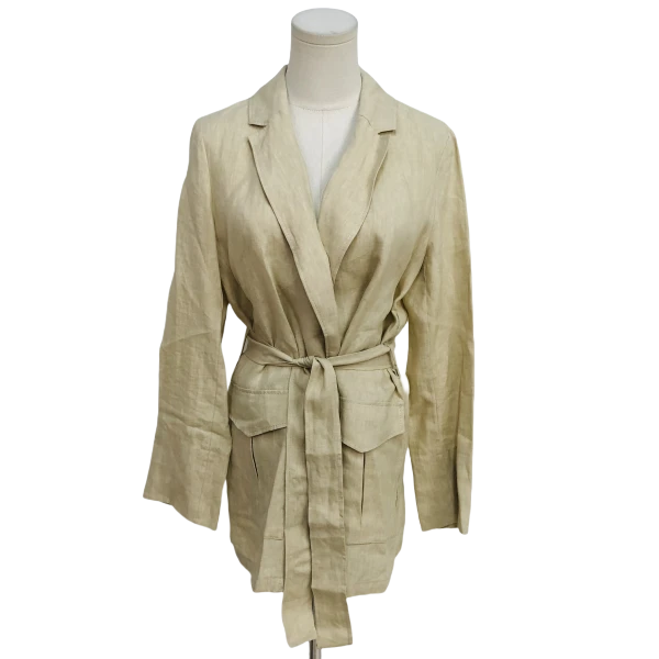 妃鱼/麦丝玛拉/亚麻/外套/95新/凡0710