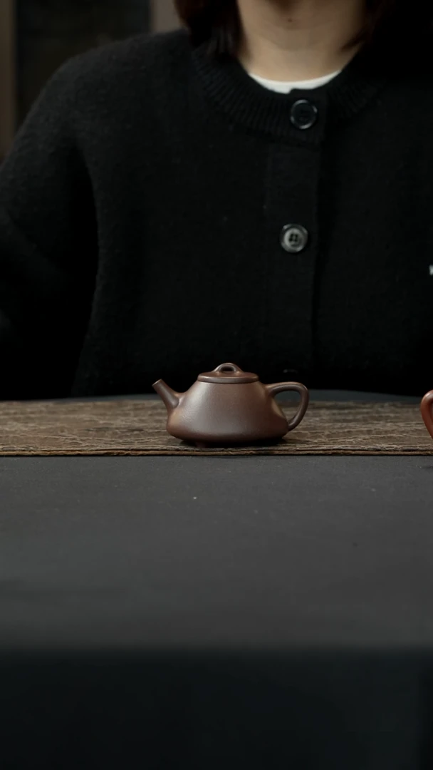 【闪购商品】紫砂茶壶天青子冶石瓢120cc