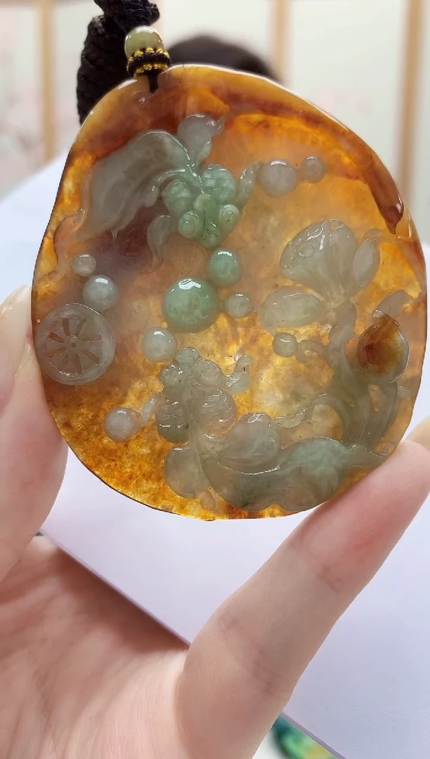 未镶嵌定制翡翠小*理4829jw-毛货挂件