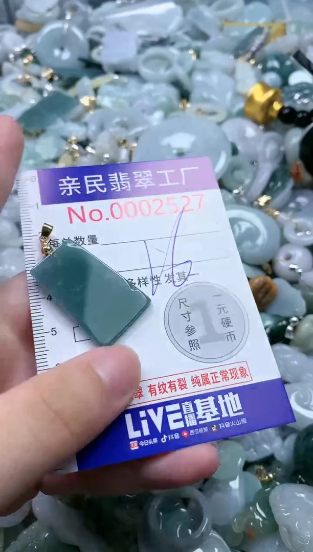 翡翠未镶嵌吊坠(不含链)2527