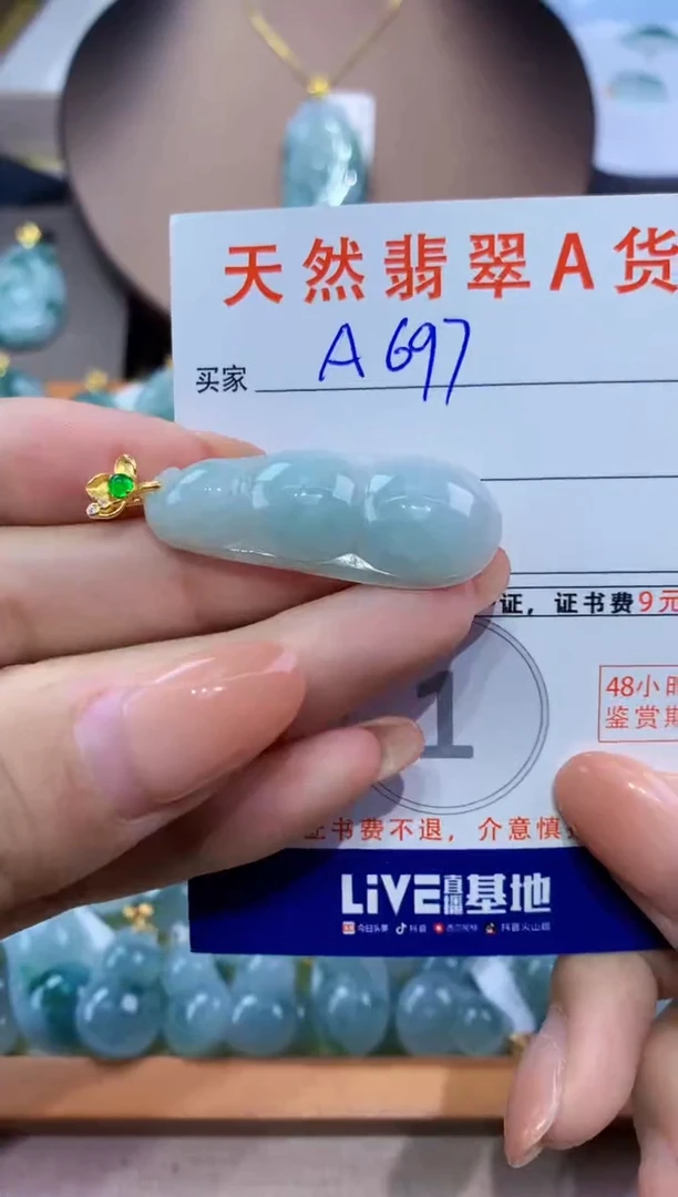 翡翠未镶嵌颈饰天然翡翠A货挂件