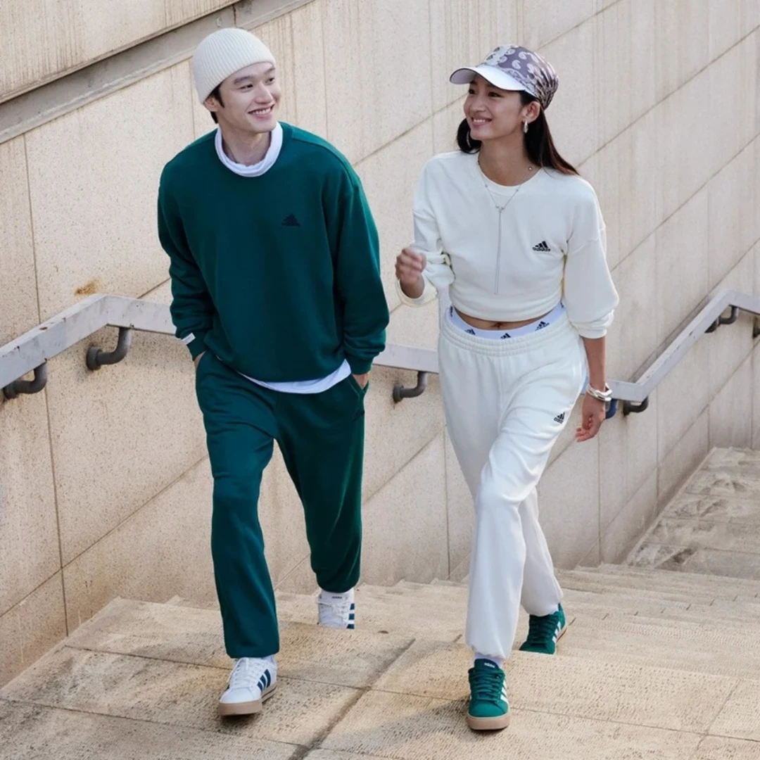 Adidas/阿迪达斯~运动休闲圆领卫衣套头衫男装春秋季 JM9111