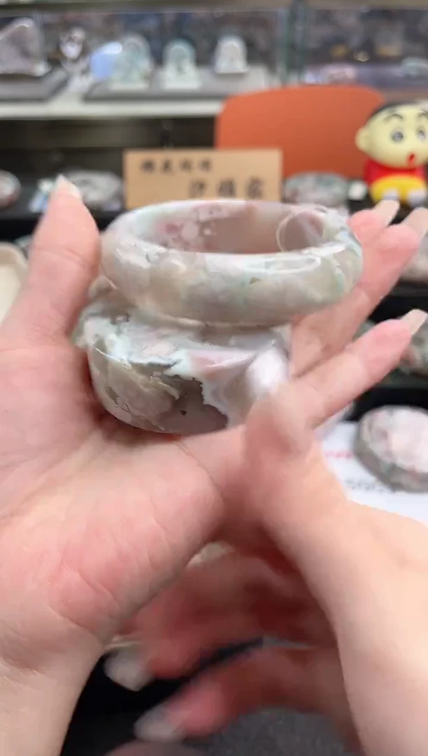 未镶嵌手镯石英质玉尘*丷圈口（赠品镯心）
