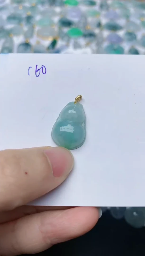 【闪购商品】翡翠颈饰18K金镶嵌天然翡翠A货    160