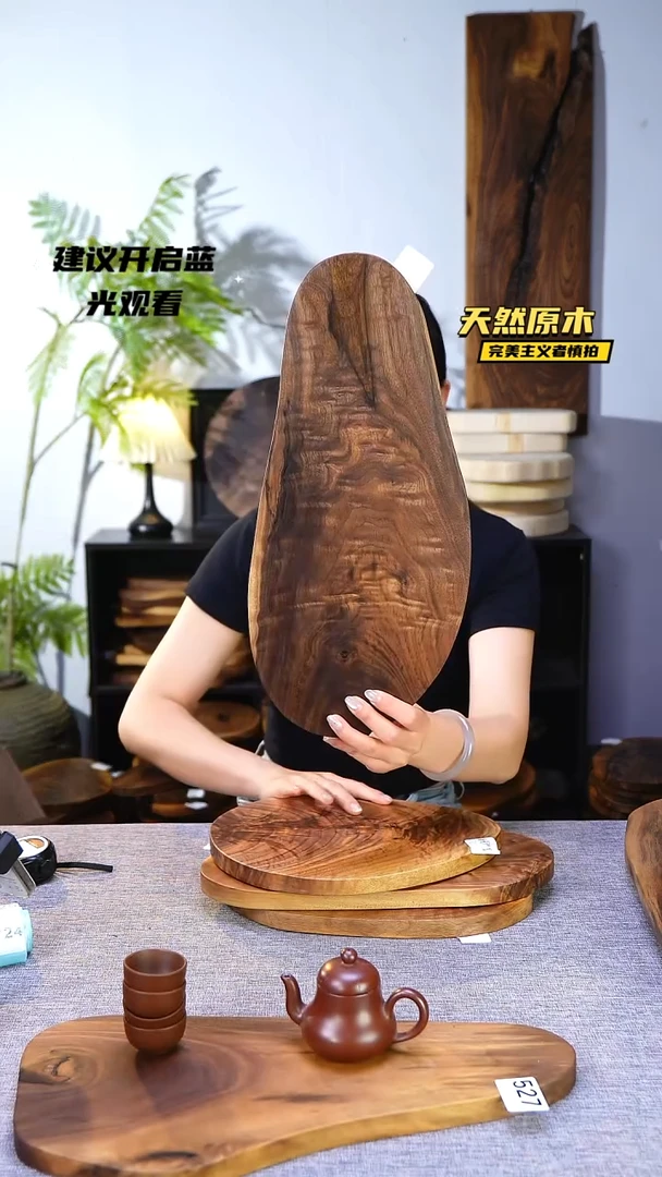 木北美黑胡桃原木.干裂疤结不属于商品质量问题完美主义者慎拍