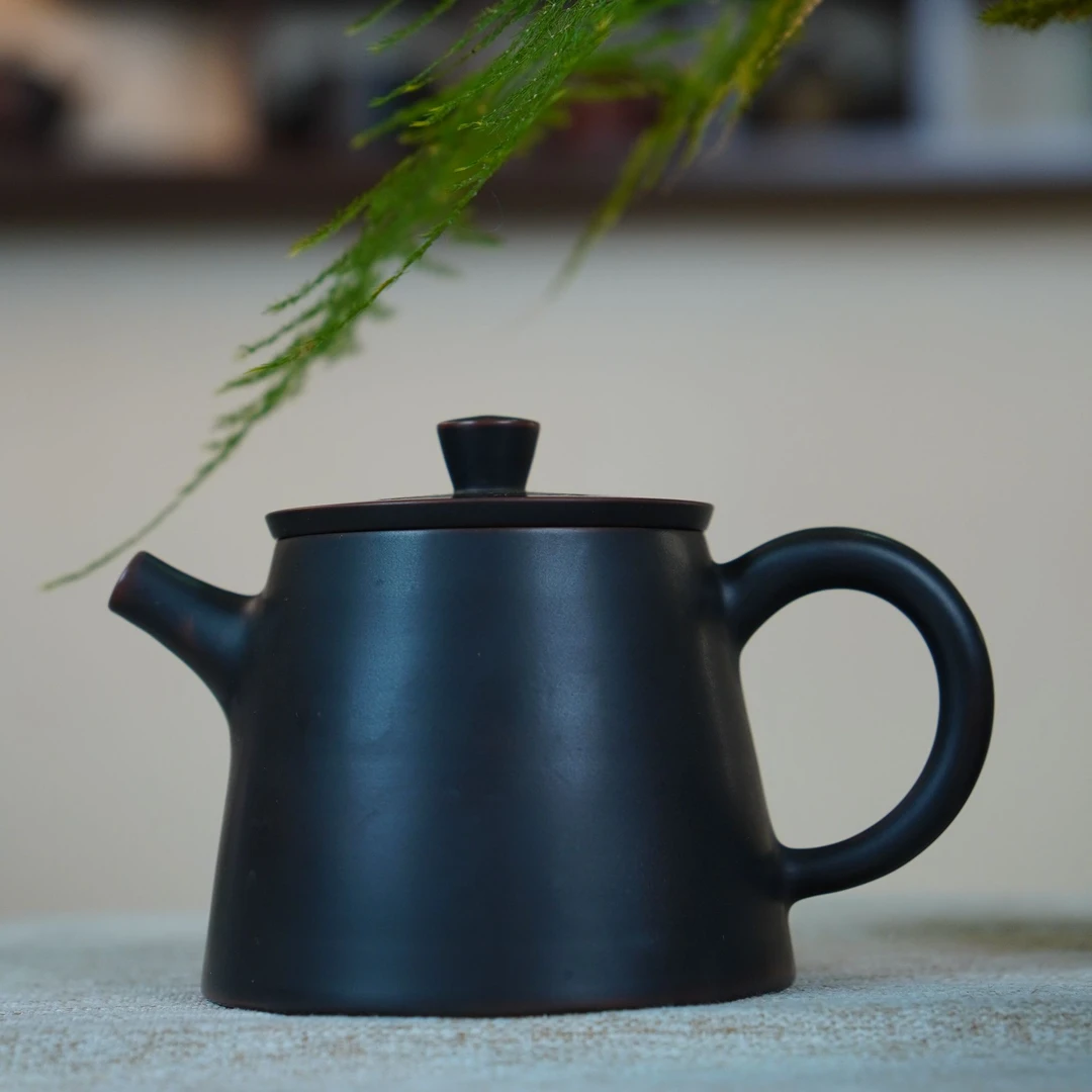 陶礼【竹报】广西钦州坭兴陶茶壶单壶300ml
