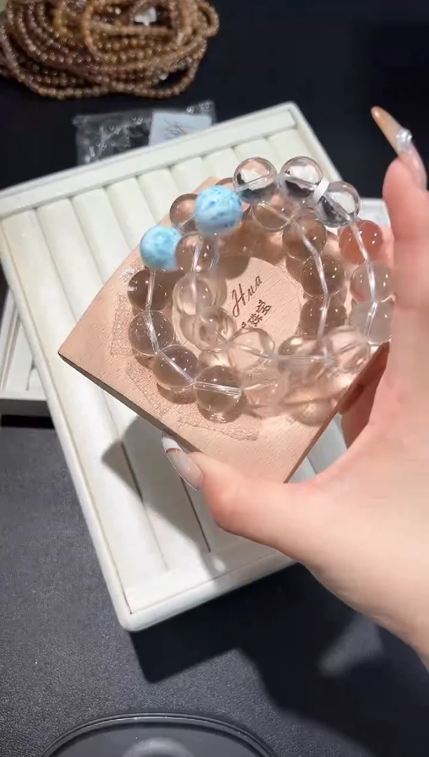未镶嵌手链水晶91f多样性发其一【1条】默认微瑕/16mm顶珠17mm