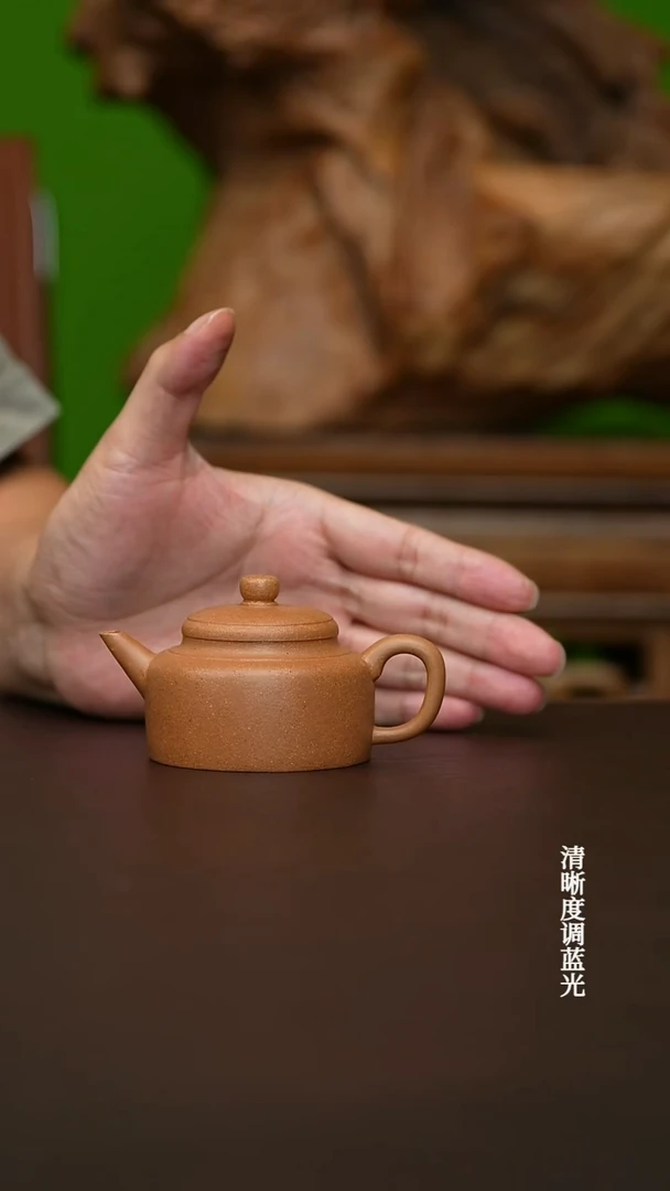 茶壶紫砂宜兴原矿老段半手工剑流德钟
