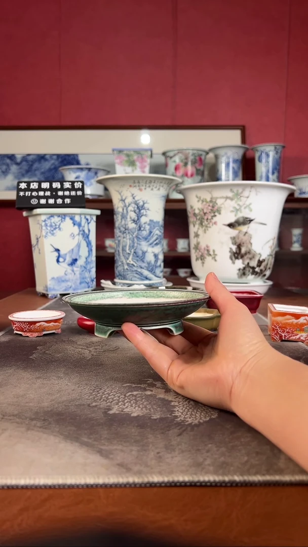 【闪购商品】高温颜色釉盆 高温颜色釉盆