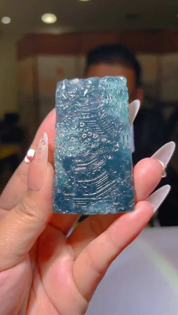 未镶嵌定制翡翠03/1023/L/发其一件/山水