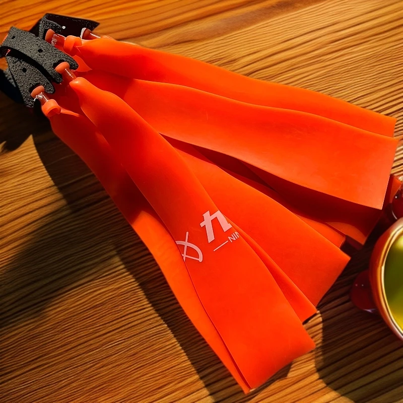 加宽加厚高回弹4025猫头鹰暴力橙四季防冻乳胶扁皮筋