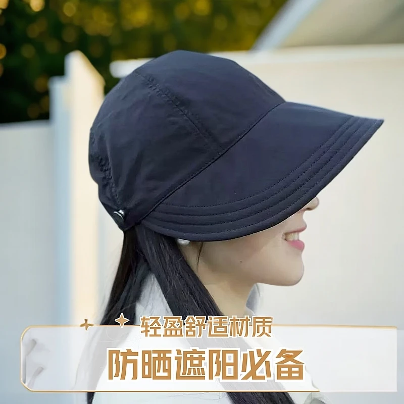 高品质夏季百搭显脸小软顶鸭舌帽女透气速干渔夫帽