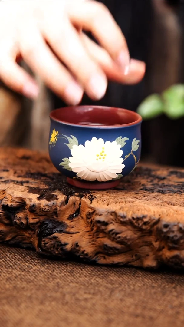 茶杯紫砂原矿紫砂杯