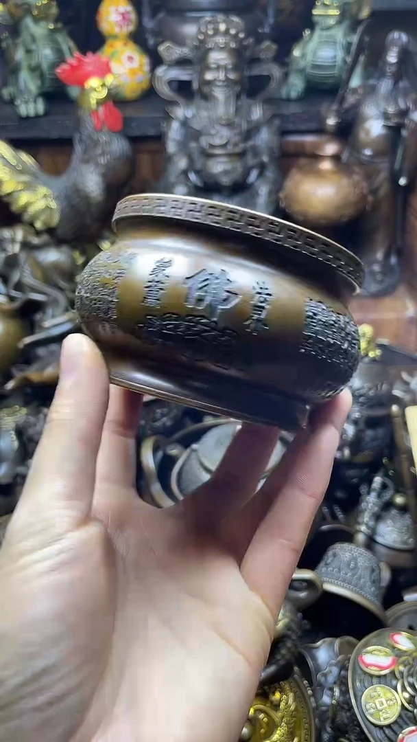 闪购链接，点击下单，有运费险，铜摆件