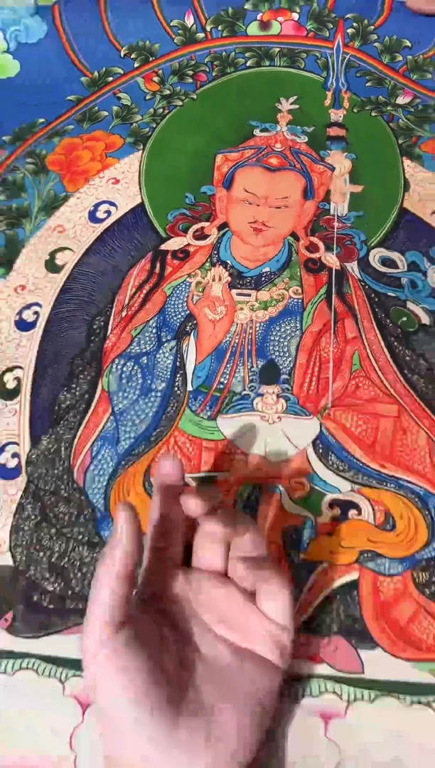 卷轴画龙妹唐卡直播tk16