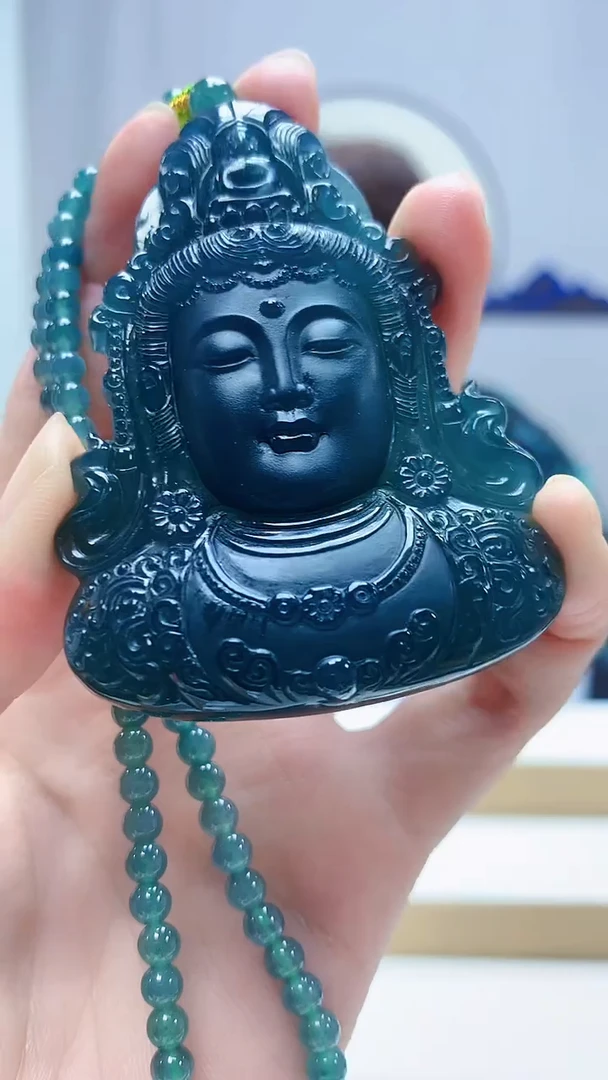 未镶嵌定制翡翠5159zm-毛货挂件150