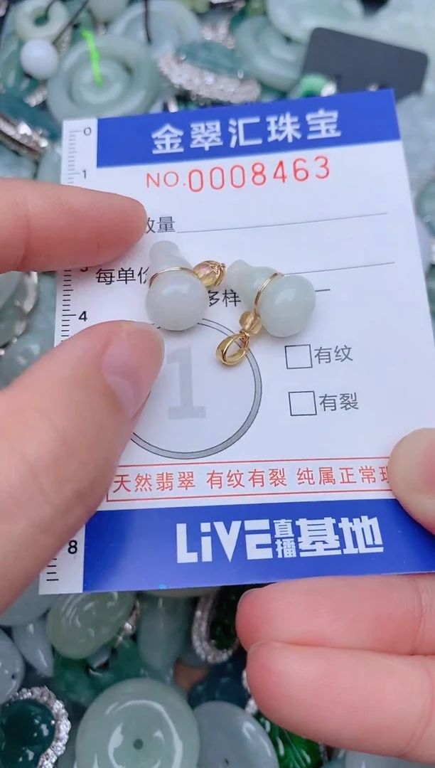 翡翠未镶嵌颈饰8463...1