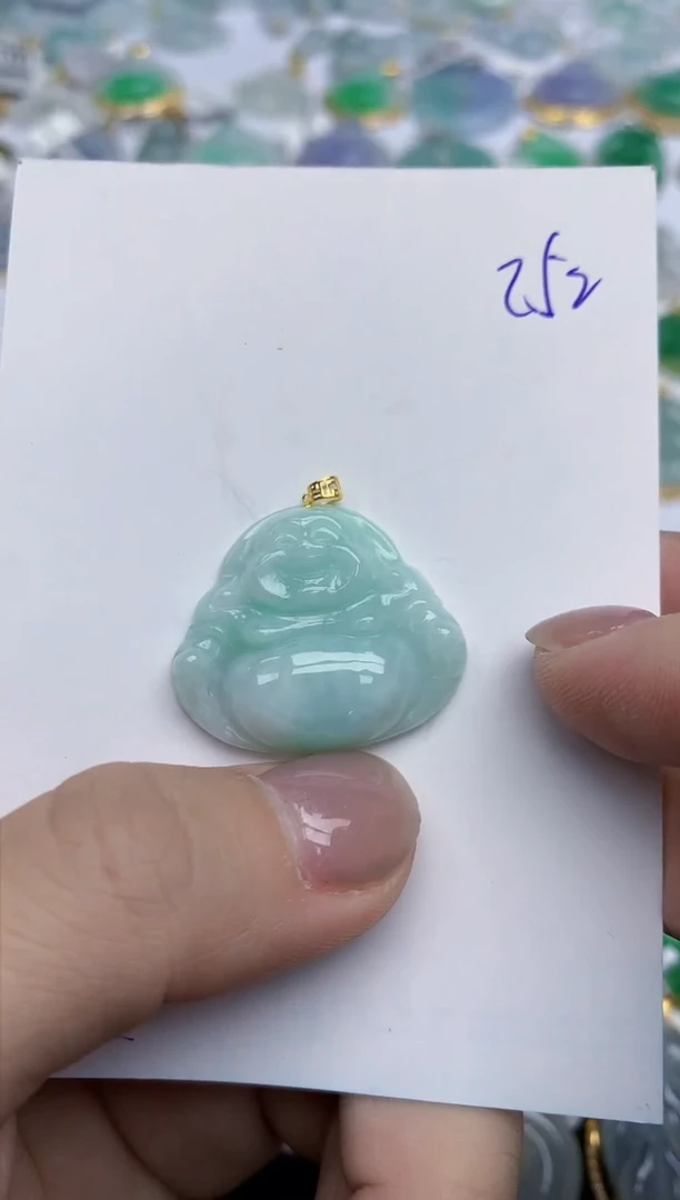 【闪购商品】翡翠颈饰18K金镶嵌天然翡翠A货