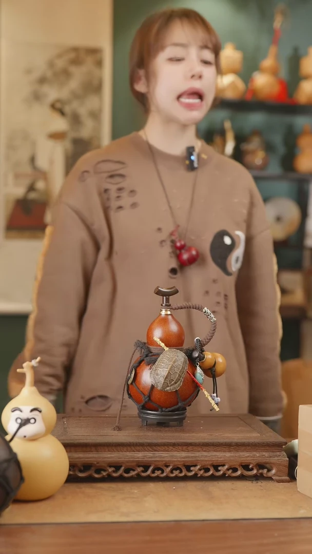 【闪购商品】256号精品天然大漆工艺防渗内胆酒葫芦~