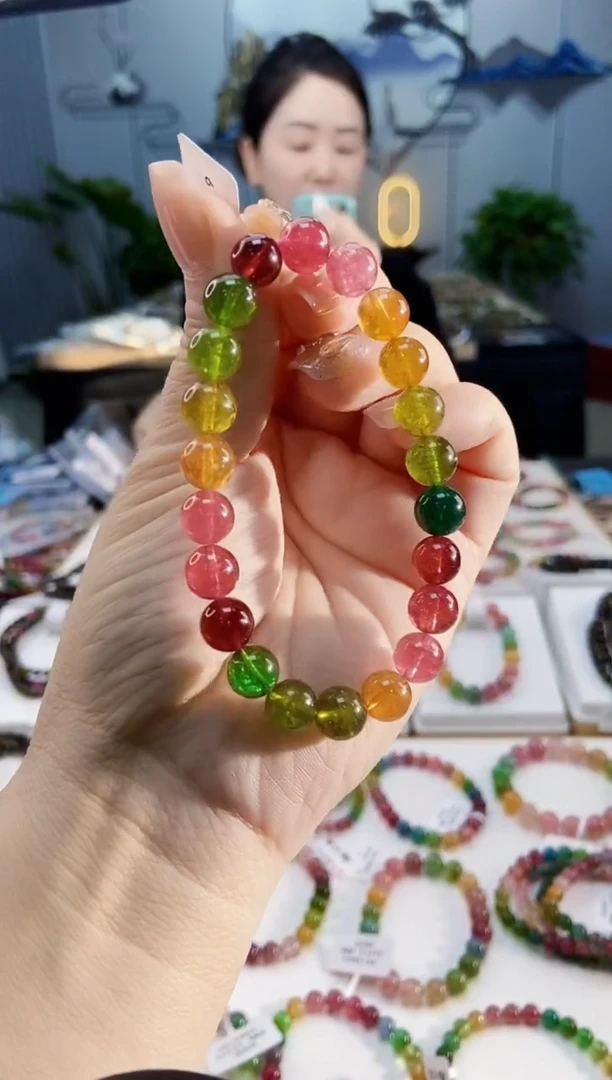 【闪购商品】碧玺手链未镶嵌G2402单圈颜色微差发1