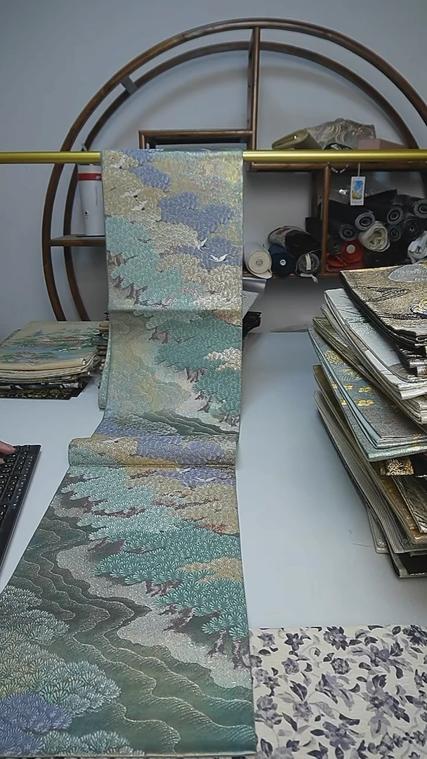 织绣六通松鹤西阵织