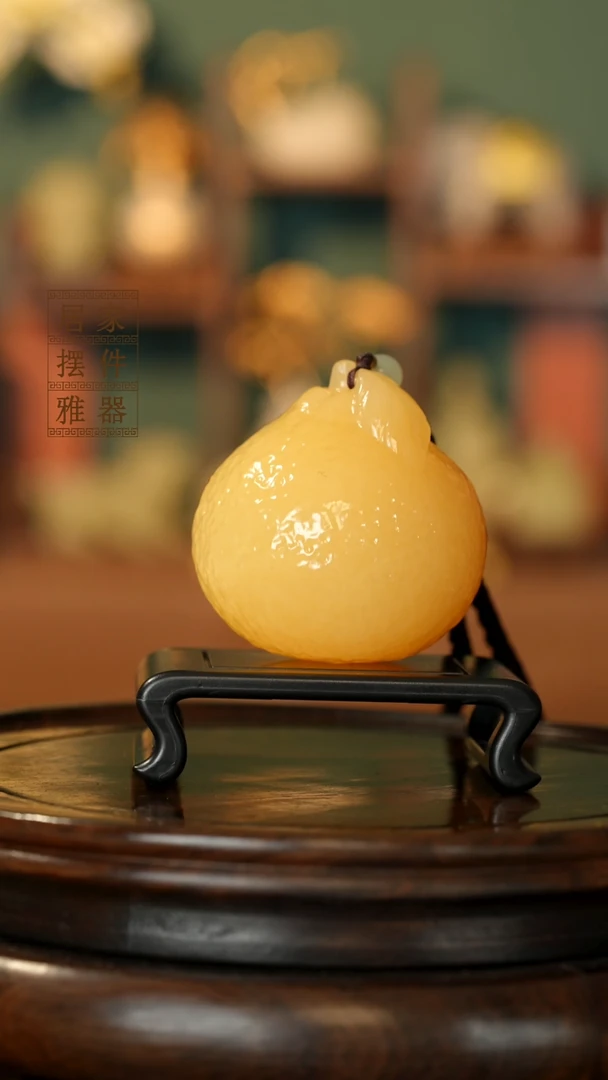 玉《大吉大利橘子》摆件