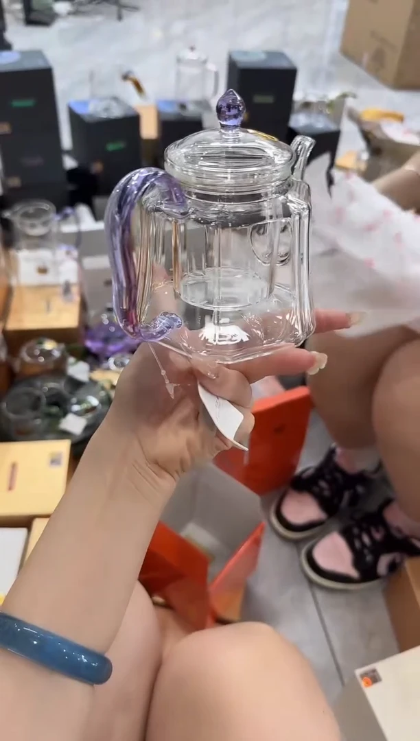 @@禾器晶彩锦瑞壶浅紫色