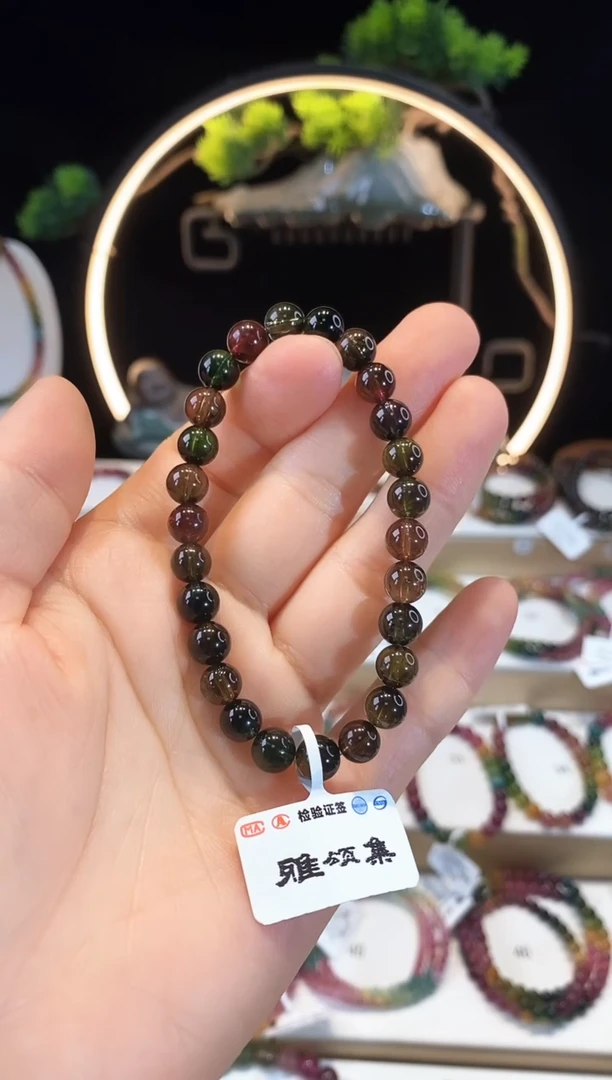 手链未镶嵌碧玺G2214素圈颜色微差