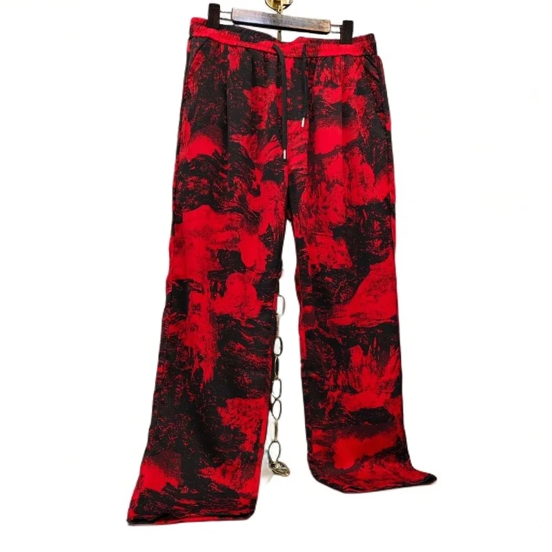 2025夏季新品男士时尚潮牌宽松款印花束脚休闲裤薄料透气休闲百搭